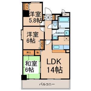 3LDK 間取り図