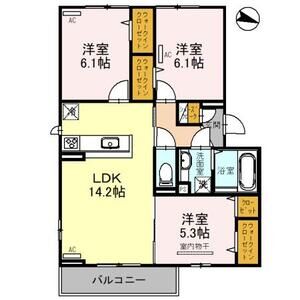 3LDK 間取り図