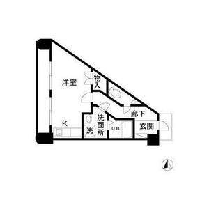 ワンルーム 間取り図