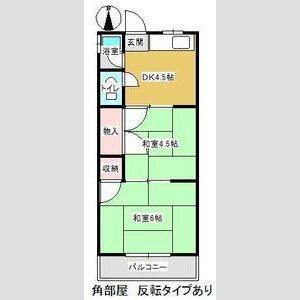 2DK 間取り図