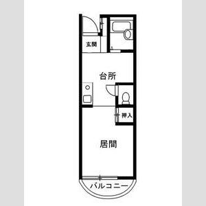 1K 間取り図