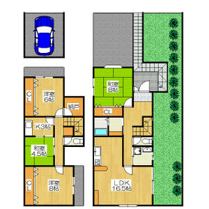 4LDK 間取り図