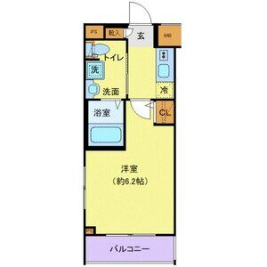 1K 間取り図