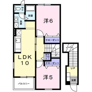 2LDK 間取り図