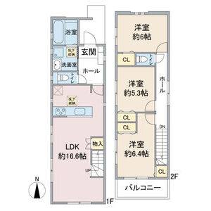 3LDK 間取り図