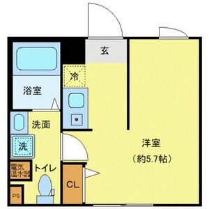 ワンルーム 間取り図