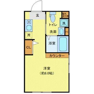 ワンルーム 間取り図