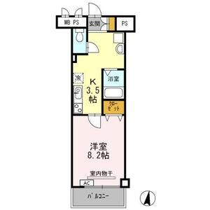1K 間取り図