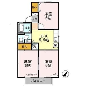 3DK 間取り図