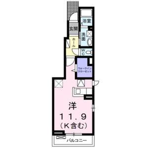 ワンルーム 間取り図