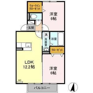 2LDK 間取り図