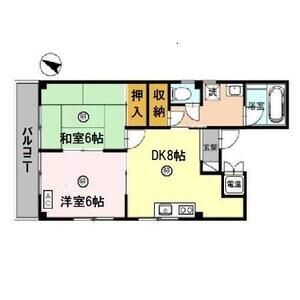 2DK 間取り図