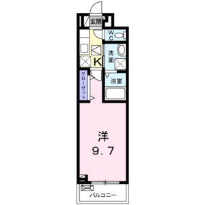 1K 間取り図