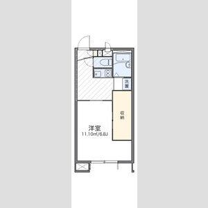 1K 間取り図