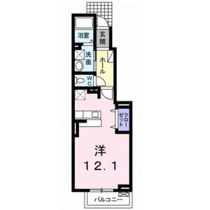 ワンルーム 間取り図