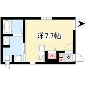 ワンルーム 間取り図