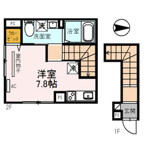 ワンルーム 間取り図