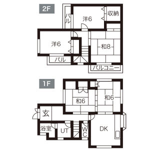 5DK 間取り図
