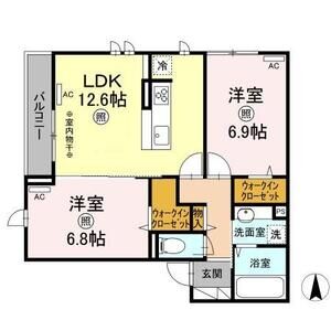2LDK 間取り図