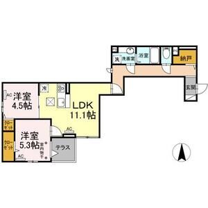 2LDK 間取り図