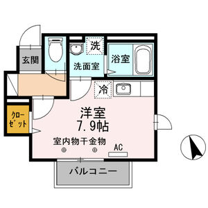ワンルーム 間取り図