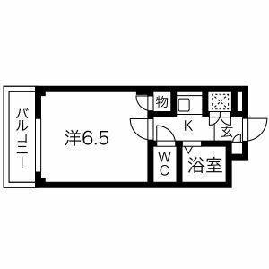 1K 間取り図