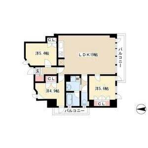 3LDK 間取り図
