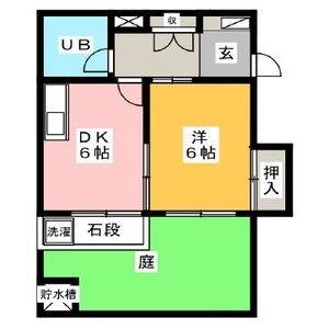 1DK 間取り図