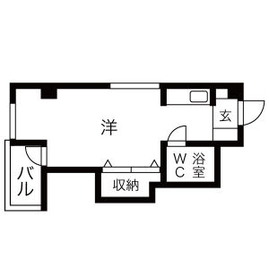 ワンルーム 間取り図