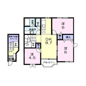 3DK 間取り図