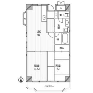 2LDK 間取り図