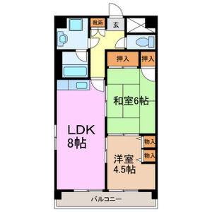2LDK 間取り図