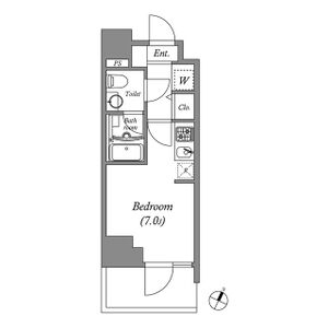 ワンルーム 間取り図