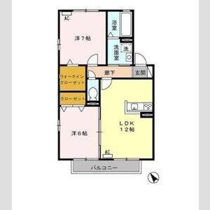 2LDK 間取り図
