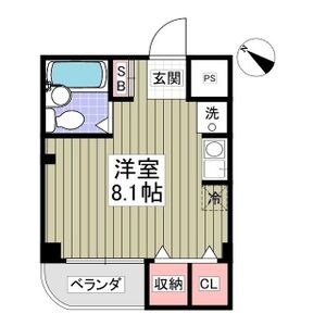 ワンルーム 間取り図