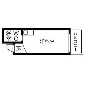 ワンルーム 間取り図