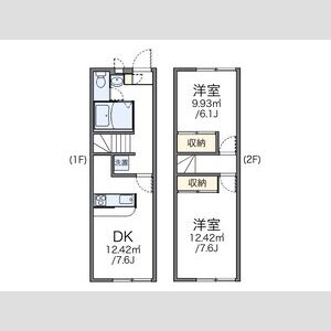 2DK 間取り図