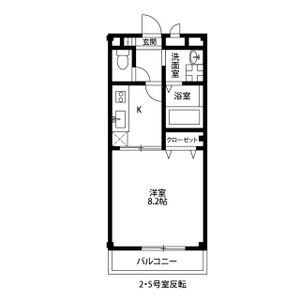 1K 間取り図
