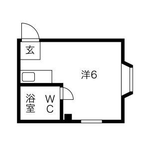 ワンルーム 間取り図
