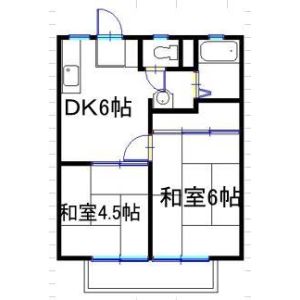 2DK 間取り図