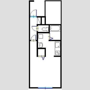 ワンルーム 間取り図