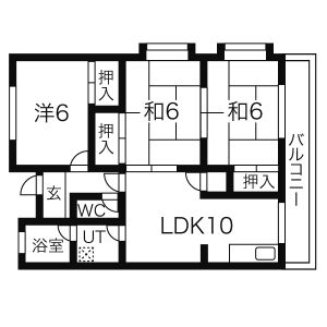 3LDK 間取り図