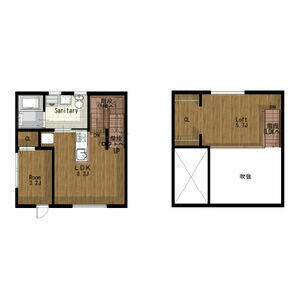 1DK 間取り図