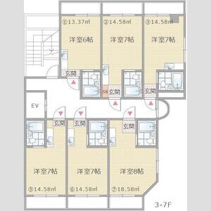 ワンルーム 間取り図