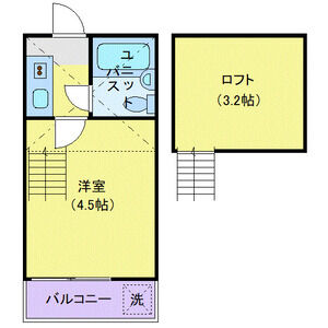 1K 間取り図