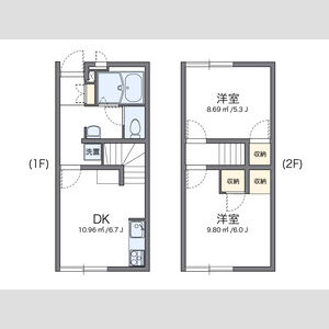 2DK 間取り図