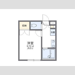 1K 間取り図