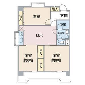 3LDK 間取り図