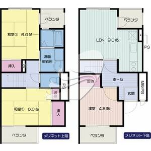 3LDK 間取り図