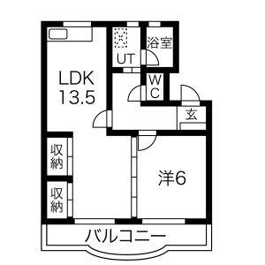 3DK 間取り図